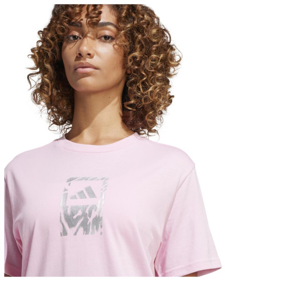 Adidas Γυναικεία κοντομάνικη μπλούζα Tech Metallic Tee Adidas Γυναικεία κοντομάνικη μπλούζα Tech Metallic Tee